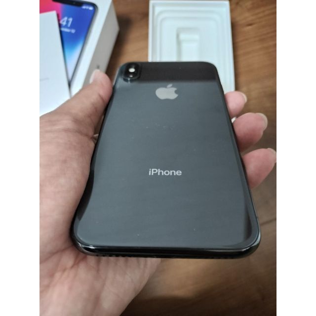 iphone X Space Gray simフリー 箱付 64GB