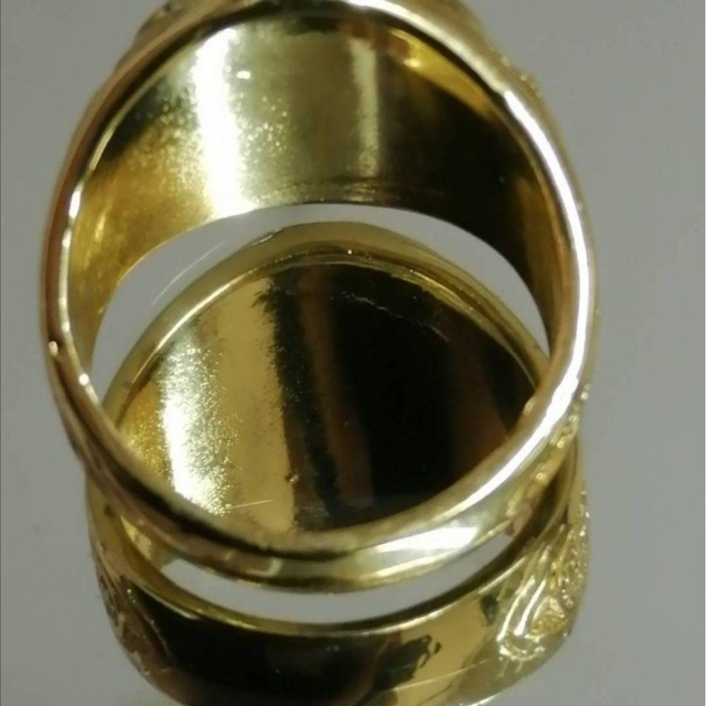 【SALE】リング メンズ アクセサリー ゴールド ライオン 金色 指輪 20号 レディースのアクセサリー(リング(指輪))の商品写真