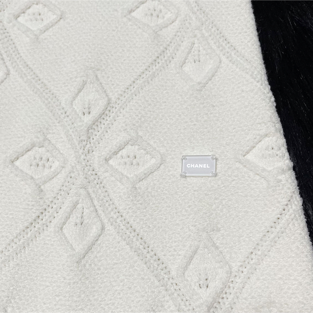 CHANEL - 本物 シャネル マトラッセ 鍵編み装飾 ノースリーブ ニット