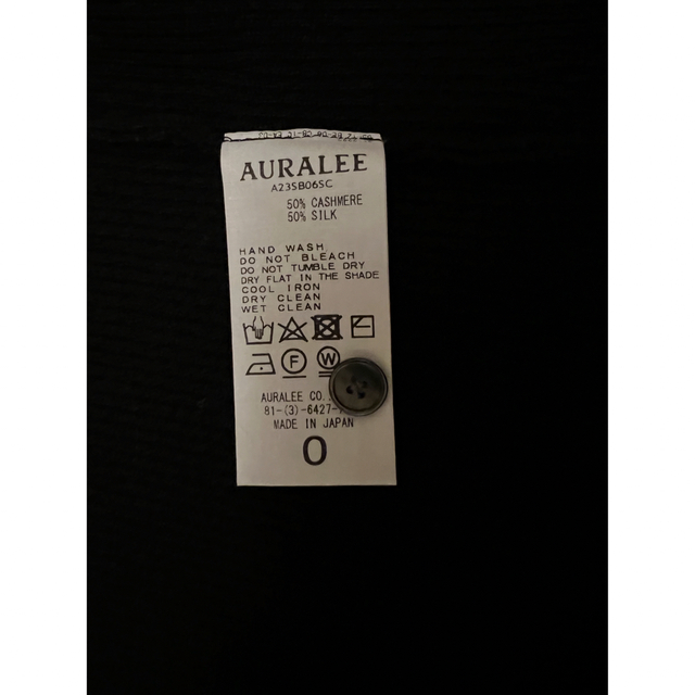 AURALEE オーラリー / ニットロングキャミソール ブラック 0