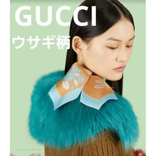 グッチ(Gucci)の完売品 GUCCI グッチ リリー ネックボウ スカーフ(バンダナ/スカーフ)
