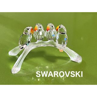 スワロフスキー(SWAROVSKI)の(お値下げ可能】SWAROVSKI スワロフスキー　『ベビーラブバーズ』(置物)