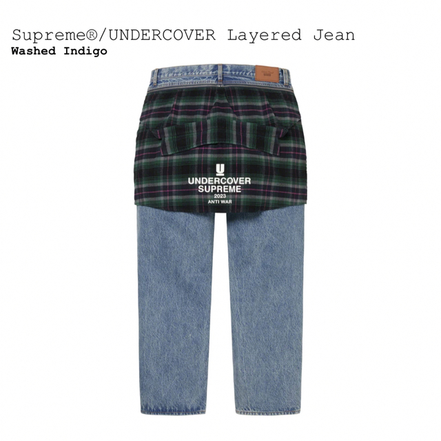 【32】Supreme UNDERCOVER Layered Jean 青