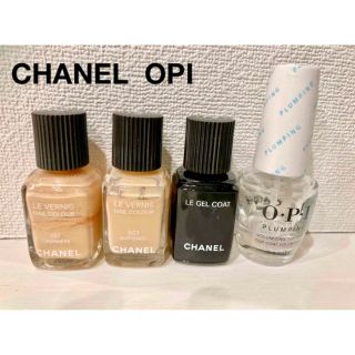 シャネル(CHANEL)のシャネル　ヴェルニ　OPI ネイル　マニキュア　セット　ベージュ　トップコート(マニキュア)