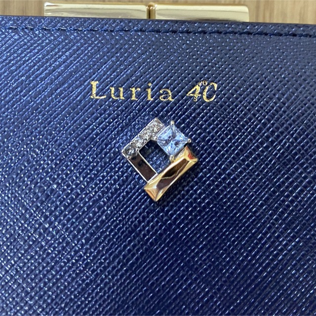 Luria4℃ 二つ折り財布 ネイビー