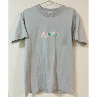Labrosラブロス　 tシャツ　プリント Ｔシャツ　ブルー　グレー(Tシャツ/カットソー(半袖/袖なし))