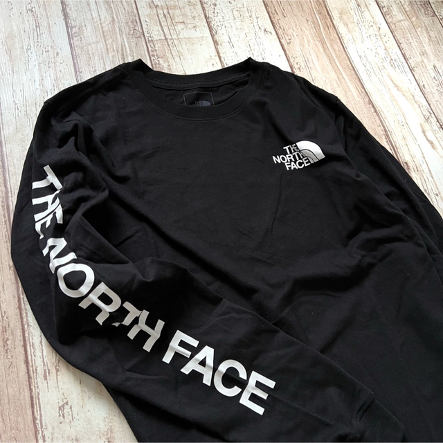 THE NORTH FACE(ザノースフェイス)の【海外限定】TNF ロンT  ブラック US/M 日本サイズL メンズのトップス(Tシャツ/カットソー(七分/長袖))の商品写真