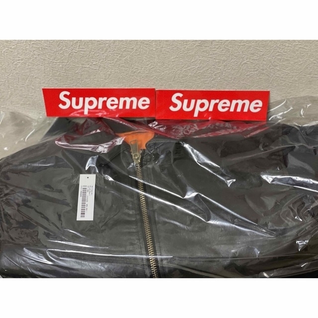 新品未使用 Supreme Denim Sleeve MA-1 Black S