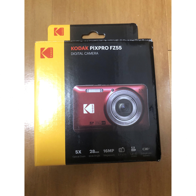 KODAK コンパクトデジタルカメラ FZ55BK ブラック