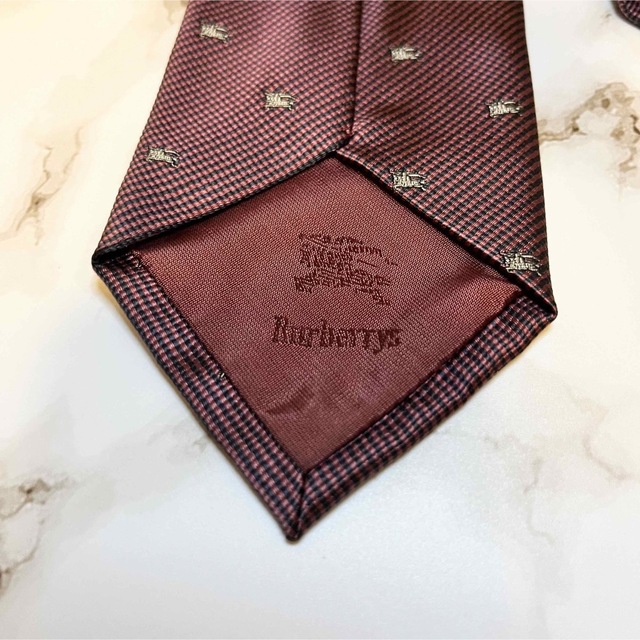 BURBERRY(バーバリー)の【美品】Burberry☆ネクタイ☆ワインレッド メンズのファッション小物(ネクタイ)の商品写真