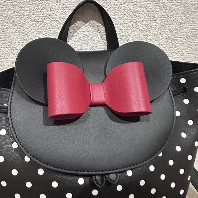 kate spade×Disneyコラボ　ミニーちゃんドットリボンリュック