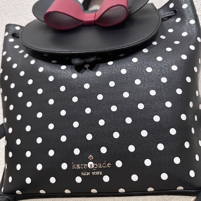 kate spade×Disneyコラボ　ミニーちゃんドットリボンリュック