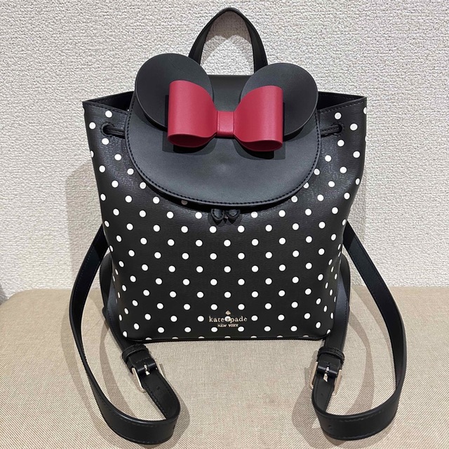 kate spade×Disneyコラボ　ミニーちゃんドットリボンリュック