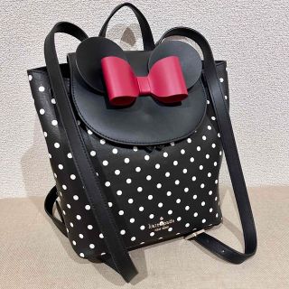 kate spade×Disneyコラボ　ミニーちゃんドットリボンリュック