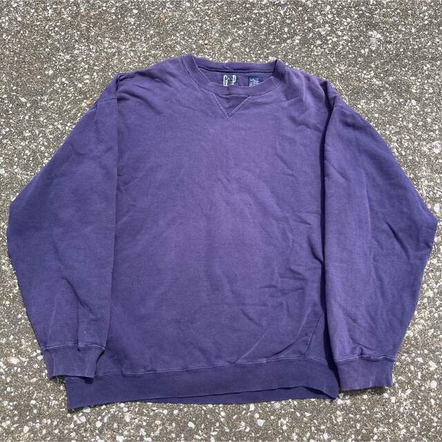 GAP(ギャップ)の【シティーボーイ】90s 紺タグOLD GAP sweatshirt 茄子紺 メンズのトップス(スウェット)の商品写真