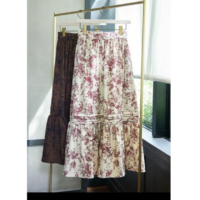 herlipto  Autumn Botanical Printed Skirt レディースのスカート(ロングスカート)の商品写真