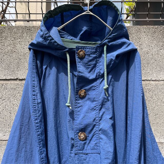 【シティーボーイ】90s OLD GAP anorak ネイビー　ラグラン