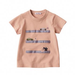 ファミリア(familiar)の【familiar】半袖　Tシャツ　ファミリア　働く車　くるま　ピンク　(Tシャツ/カットソー)