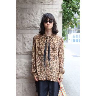 コモリ(COMOLI)のMASU 22AW ZIP-UP LEOPARD SHIRT 長袖シャツ(シャツ)