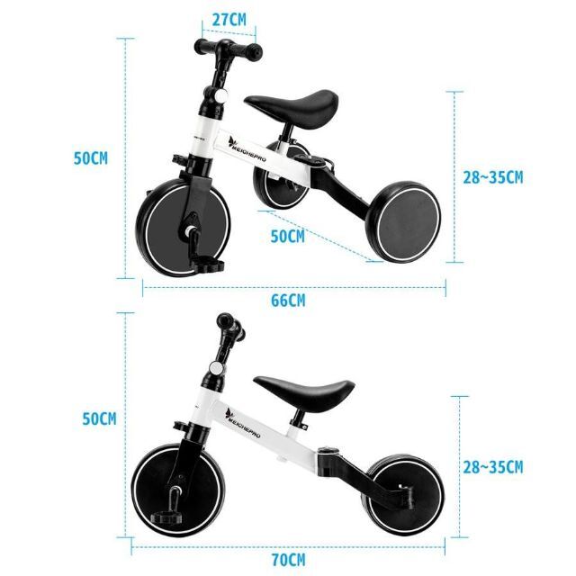 三輪車子供用 自転車 折り畳み三輪車 1歳〜5歳 軽量 高さ調整 1383 キッズ/ベビー/マタニティの外出/移動用品(三輪車)の商品写真