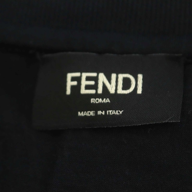 FENDI(フェンディ)のフェンディ FFバーディゴ柄Tシャツ カットソー 半袖 クルーネック L 黒 メンズのトップス(Tシャツ/カットソー(半袖/袖なし))の商品写真