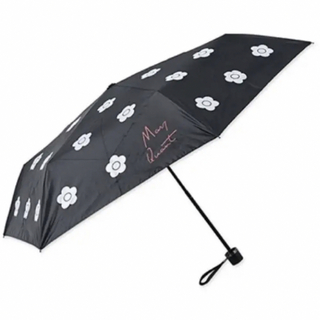 マリークワント(MARY QUANT)のマリークワント　折り畳み傘　晴雨兼用　黒(傘)
