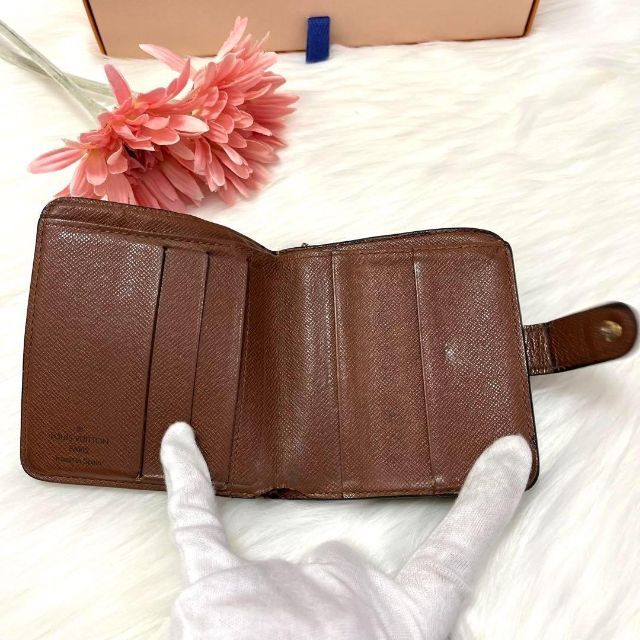 LOUIS VUITTON - ルイヴィトン 二つ折り財布 コンパクトジップ