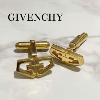 美品】ジバンシー GIVENCHYカフス ゴールド ロゴの通販 by miyumiyu's