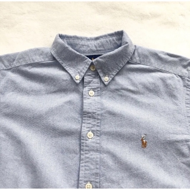 POLO RALPH LAUREN(ポロラルフローレン)のRALPH LAUREN ラルフローレン　オックスフォード　ブルー　シャツ レディースのトップス(シャツ/ブラウス(長袖/七分))の商品写真