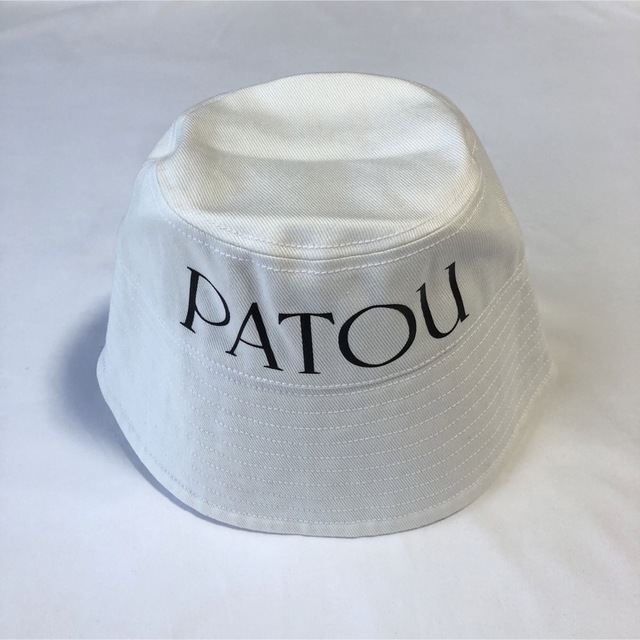 新品未使用] Patou ロゴ バケットハット ホワイト L-