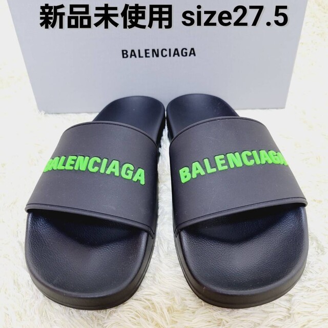 新品未使用】BALENCIAGA POOL SLIDE RUBB.LOGO 【国内正規総代理店