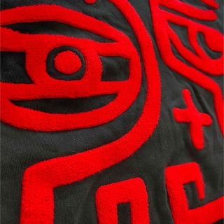 ハキュラ スウェット オーバーサイズ 刺繍デカロゴ バックプリントインポート