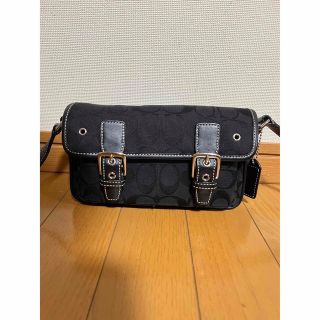 コーチ(COACH)のCOACH ショルダーバッグ シグネチャーブラック(ショルダーバッグ)