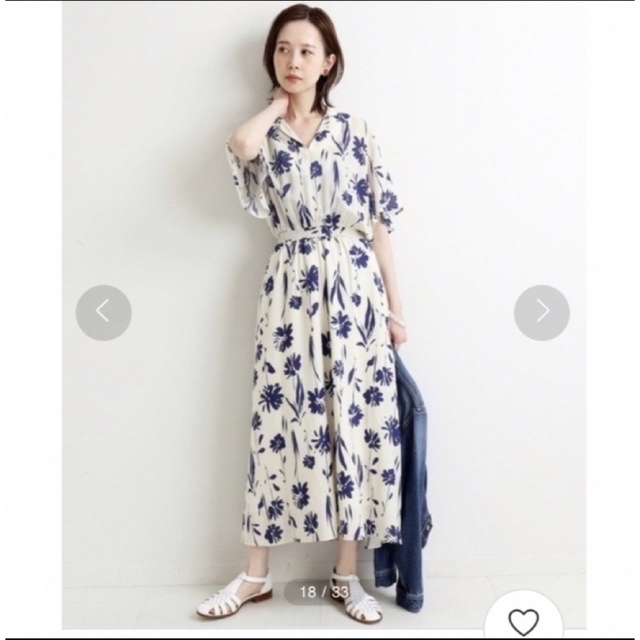 IENA(イエナ)の専用　IENA イエナ Deveaux ビッグフラワーワンピース 花柄 ロング レディースのワンピース(ロングワンピース/マキシワンピース)の商品写真