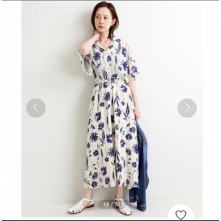 イエナ(IENA)の専用　IENA イエナ Deveaux ビッグフラワーワンピース 花柄 ロング(ロングワンピース/マキシワンピース)