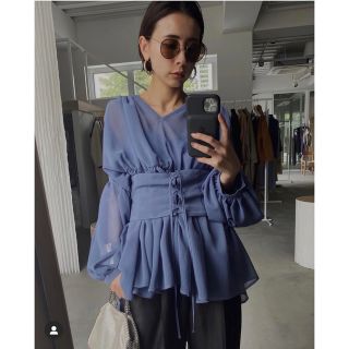 アメリヴィンテージ(Ameri VINTAGE)の新品！ameri☆MEDI RELAXING ELEGANT BLOUSE(シャツ/ブラウス(長袖/七分))