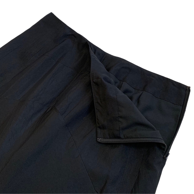 バジーレ28 BASILE28 シルク混 大きいサイズ 46 ロングスカート 黒
