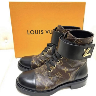 ルイヴィトン(LOUIS VUITTON)の美品　Louis Vuitton 37 ワンダーランド　アンクルブーツ (ブーツ)