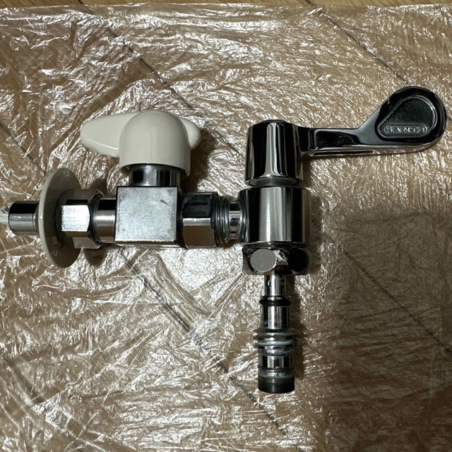 三栄水栓分岐ソケットPB585-13 ハンドルセット 食洗機