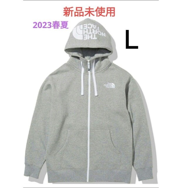 ノースフェイス リアビューフルジップフーディ グレー NT12340 L ... 新品 未使用 ノースフェイス フルジップパーカー Lサイズ ブラック