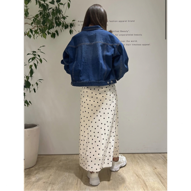 Arpege story ドットサテンスカート Arpege story ドットサテンスカート