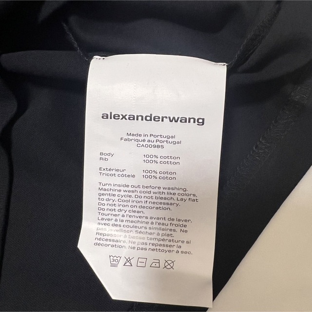 Alexander Wang(アレキサンダーワン)の新品★タグ付き★alexanderwang パフロゴ シュランケンtシャツ　XS レディースのトップス(Tシャツ(半袖/袖なし))の商品写真