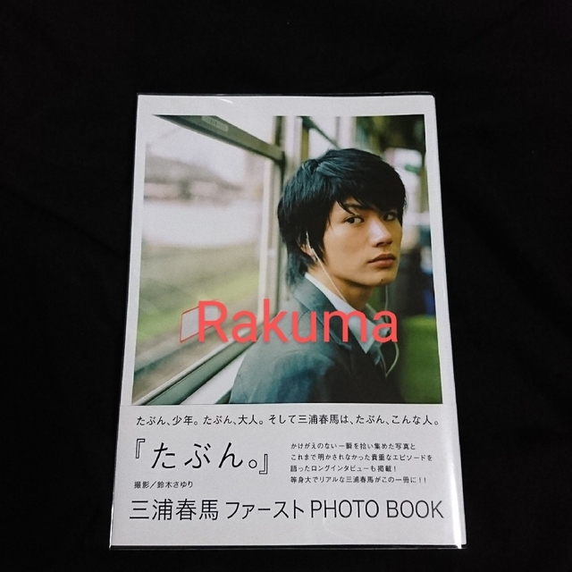 三浦春馬さん写真集 ファーストPHOTO BOOK 『たぶん。』 帯付き