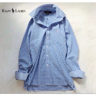 ポロラルフローレン(POLO RALPH LAUREN)の美品　RALPH LAUREN ラルフローレン　ギンガム　チェック　シャツ　M(シャツ)