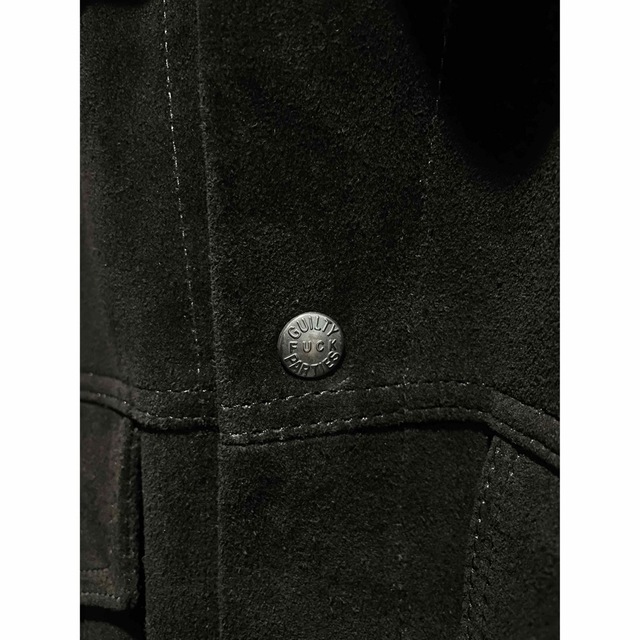 WACKO MARIA(ワコマリア)の新品未使用 22FW WACKOMARIA スウェード レザージャケット 黒 S メンズのジャケット/アウター(レザージャケット)の商品写真
