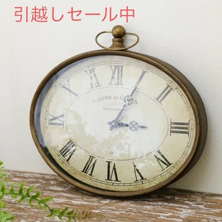 【引越しセール】アンティーク壁掛け時計　美品(掛時計/柱時計)