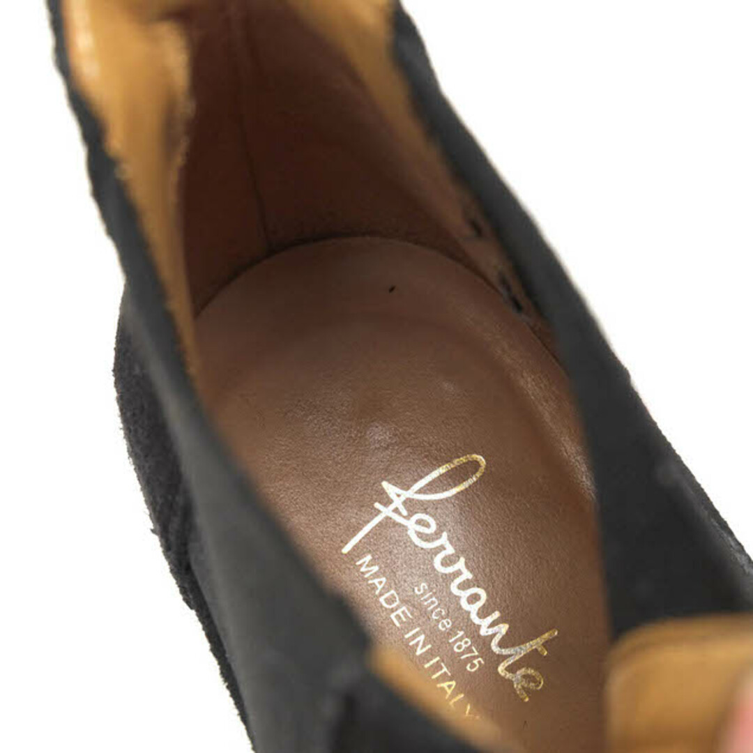 フェランテ／FERRANTE サイドゴアブーツ シューズ 靴 メンズ 男性 男性用スエード スウェード レザー 革 本革 ブラック 黒  レザーソール メンズの靴/シューズ(ブーツ)の商品写真