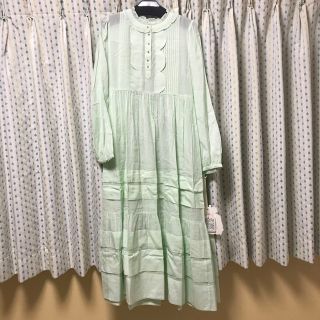 フランシュリッペ(franche lippee)の専用　新品　yukiemon バブルワンピース　M ミント(ロングワンピース/マキシワンピース)