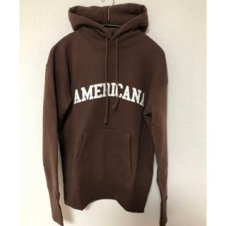 アメリカーナ(AMERICANA)の【Americana/アメリカーナ】Logo Parka ブラウン(パーカー)