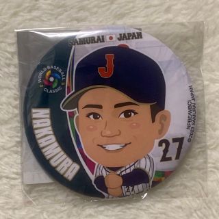 2023 WBC 侍JAPAN ガチャ 缶バッジ 中村悠平選手(スポーツ選手)